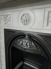 Victorian Antique Cast Iron  Bedroom Fireplace