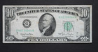 1950  10 Federal Reserve Note chicago f-2010g error Note classic Greenback Color