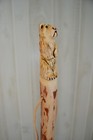 Bear Carved Hardwood Walking Stick  Hand Carved Staff   Made In The Usa  Custom