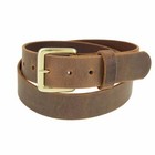Men s_buffalo Leather Belt_1 1 2  Wide_amish Handmade_solid Brass Buckle_131