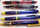Lot  4 Plastic   1 Metal Pharmaceutical Drug Rep Pens Medical  Mint Cond 