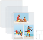 50 Pack 4x6  Photo Album Refill Pages For 3 Ring Binder ultra-clear Photo Sleeve