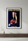 Birra Metzger Torino Beer Poster - Italian 1920s Vintage Art Deco 24x36    Rare