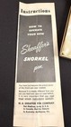 Vintage Sheaffer White Dot Snorkel Pen   Pencil Set Green Original Case 14k
