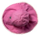 Vintage Barney Universal Studios Pink Daisy Trim Bucket Hat Baby Toddler