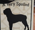 A Very Spoiled Mastiff Lives Here Small Wooden Wall Hanging Wall Decor