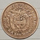 1904 10 Centesimos Diez Panama Silver World Coin