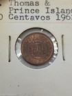 1962 St Thomas And Prince Islands 10 Centavos Bronze Uncirculated Coin  jh6