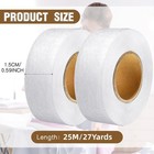 Outus 2 Rolls Hemming Tape Fabric Adhesive Hem Iron On No-sew Hemming Tape For