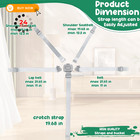 High Chair Straps 21 65 Inch Length By X 0 98 In Width  2 Pcs