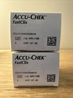 Accu-chek Fastclix Blood Glucose Lancets  2 Boxes  204 Total  Exp  2027-07-26 