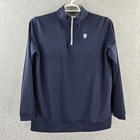 Peter Millar 1 4 Zip Pullover Boys Xl 13-14 Youth Perth Blue Performance Golf