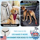 Lukovee Dog Car Seat Belt  2 Pack Headrest Restraint Seatbelt  Adjustable Pet