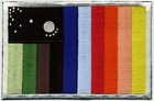 Space  1999  Irc Embroidered Rainbow Flag Iron-on Patch
