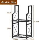 2-tier Firewood Rack Holder Fire Wood Log Storage Rack Stacker Stand Heavy Duty