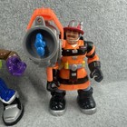 Fisher Price Rescue Heroes Lot 2001 2002 Firefighter Cowboy Robot Figures