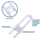 Sliding Cabinet Locks Baby Proofing     Adjustable Child Safety Latches For Knobs