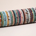 4mm-10mm Natural Gemstone Beaded Stretch Bracelet Crystal Healing Reiki Gifts