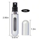 5ml Refillable Perfume Atomizer     Shiny Pink Spray Bottle For Travel   Gifts