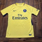 Paris Saint-germain Jersey Mens Medium Yellow Soccer Nike Dri-fit Mbappe 29