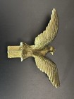 Vintage American Eagle Finial Flag Pole Topper Brass Tone Plastic