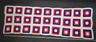 Hand Crotchet Granny Square Blanket 72  X 50  54 Squares Total Afghan Throw Vtg