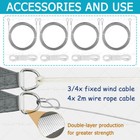 Sun Shade Sail Sunscreen Awning Canopy Waterproof 98  Uv Block With Wire Rope