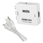 Hdmi To Rca Converter 1080p Video 3 5mm Audio Av Analog Signal Output Adapter