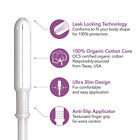 Rael Tampons Cotton Super Absorbency Bpa-free Organic Compact Applicator 16ct