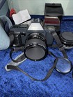 Vtg Canon T70 35mm Slr Film Camera Kit Bundle W  50mm F1 8 Lens Near Mint Tested