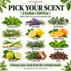 1 Gallon Essential Oil Bulk - 100  Pure Uncut - Pick Your Scent 128 Fl Oz