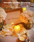 Shymery Flameless Votive Candles flameless Flickering Pack Of 24  Warm White 
