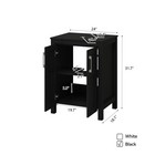 24inch Bathroom Vanity Single Cabinet W  Vessel Sink Combo Black Faucet   Drain