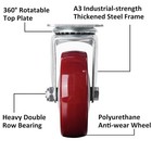 4    Swivel Casters Wheels Set Of 4 Plate Casters Heavy Duty Premium Polyuretha   