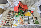 Vintage Playmobil 3716 Farmhouse Barn Set Extra Animals   Accessories 