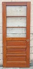 32 x78  Antique Vintage Solid Wood Wooden Entry Front Door Window Tempered Glass