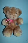 Vtg Eden Toys Teddy Bear  8  Stuffed Plush Animal Wind-up Musical Works