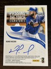 Juan Gonzalez Nomar Mazara 2018 Donruss Passing The Torch Dual Auto Sp Rangers