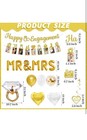 Engagement Party Decorations - Gold Engagement Congratulations Decor  Happy Enga
