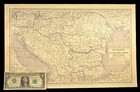 Post Wwi Hungary Map Of Romania Bulgaria Se Europe Southeastern Antique Rare