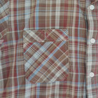 Vintage Kingsport Long Sleeve Shirt Mens Brown Plaid Button Down  Pockets Medium