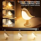Dimmable Touch Bird Table Lamp Led Night Light 3 Color Bedside Desk Lamp