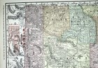 Rand Mcnally Wyoming Antique Original Lithograph Atlas Map 1895