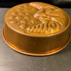 Vintage Copper Celestial Man In The Moon And Stars Cake Mold Wall Hanging 7 5in