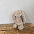 Jellycat Bashful Tan Plush Bunny Rabbit 12  Stuffed Animal Floppy Ears Pink Nose