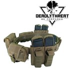 Desert Fox Heavy Duty War Battle Tactical Belt With Pouches Molle Webbing