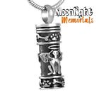 New Angel Dog Puppy Pet Urn Cremation Pendant Ashes Silver Memorial Necklace