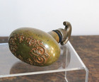 Vintage Ornate Oval Brass Door Knob Floral Ornate