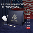 Us Citizenship Certificate Holder - Us Citizenship Gifts - Pu Naturalization Cer