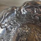 Arthur Court 14  Aluminum Bunny Rabbit Large Salad Bowl Serving Dish Easter 1993